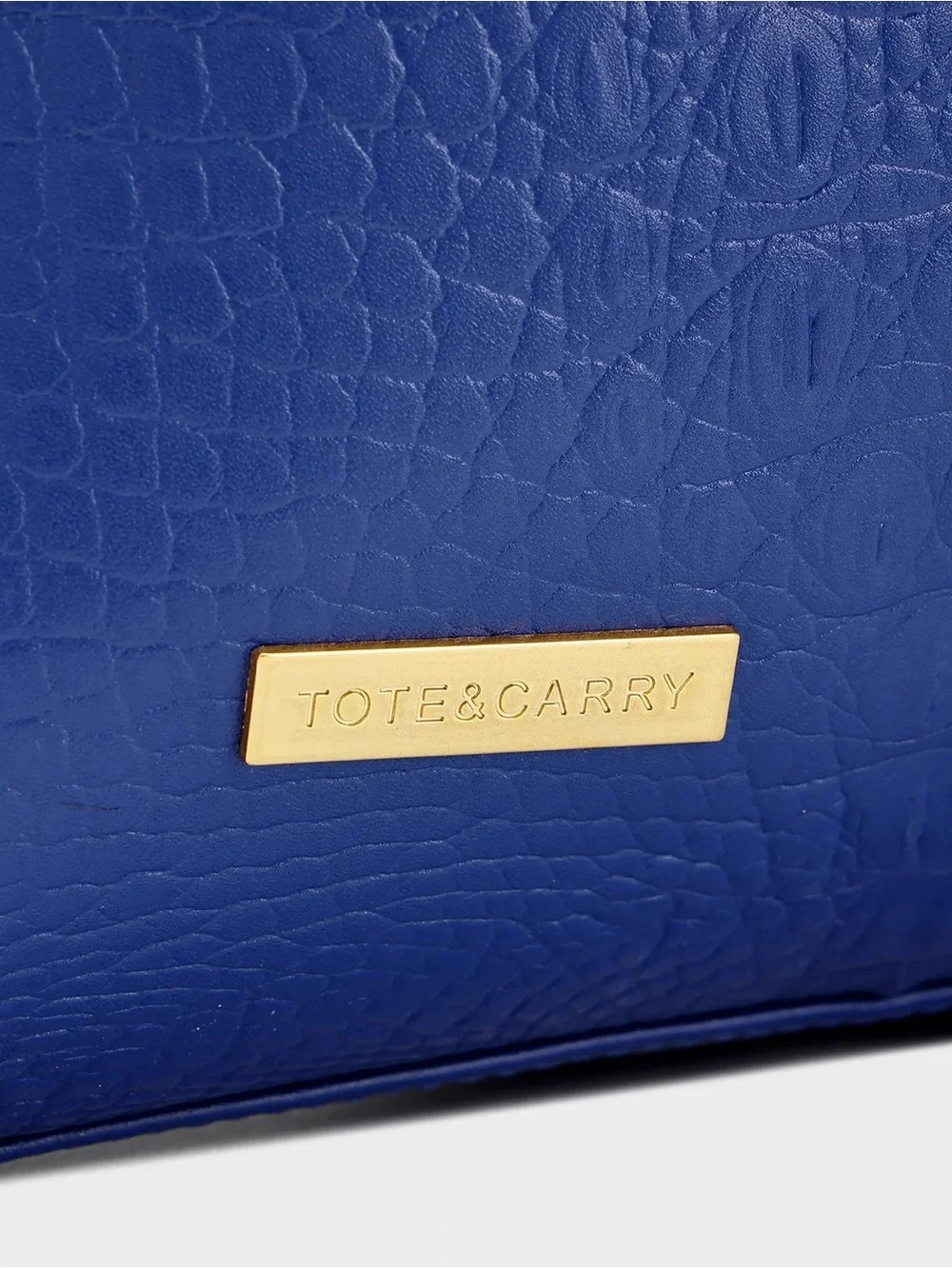 Tote&Carry Statement Traveler Royal Blue Croc Backpack